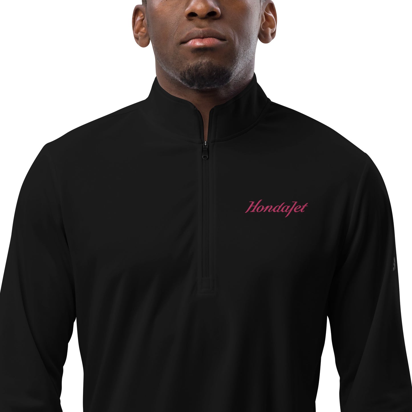 Men's Premium Embroidered Honda Jet Quarter Zip Pullover