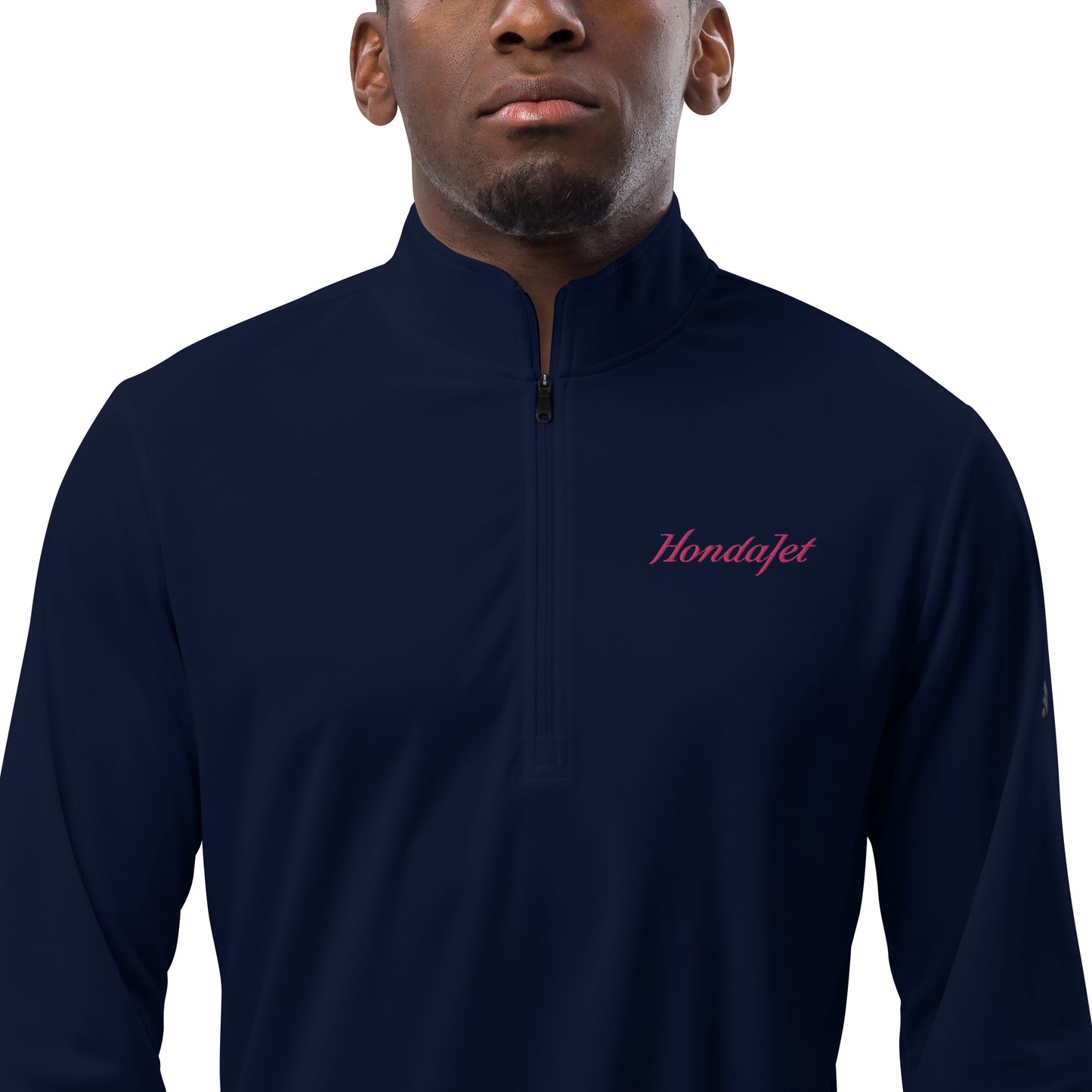 Men's Premium Embroidered Honda Jet Quarter Zip Pullover