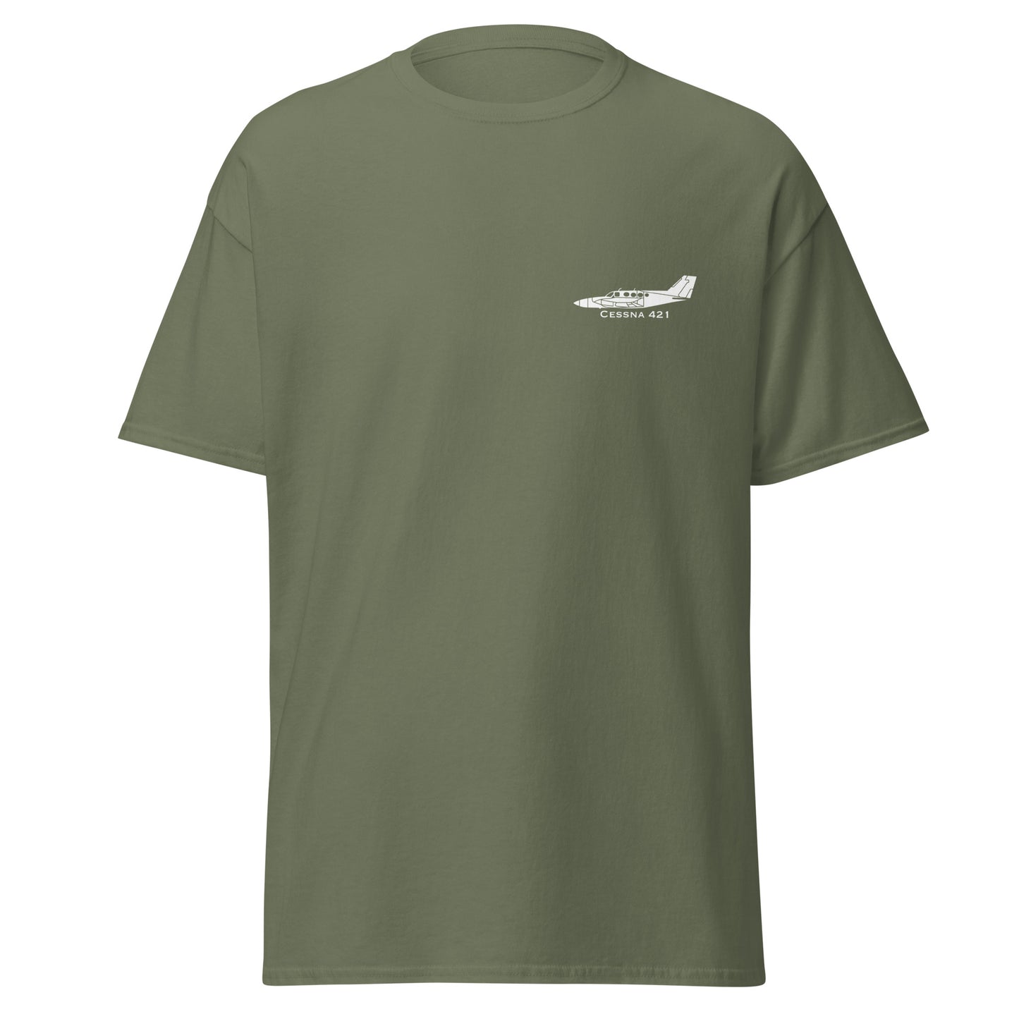 Cessna 421 Airplane Unisex T-Shirt | Twin Cessna 421