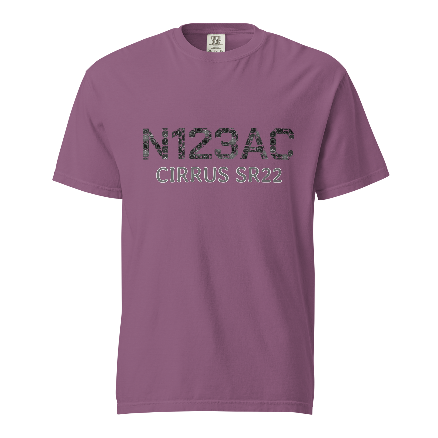 Custom Airplane Collage Tail Number T-Shirt