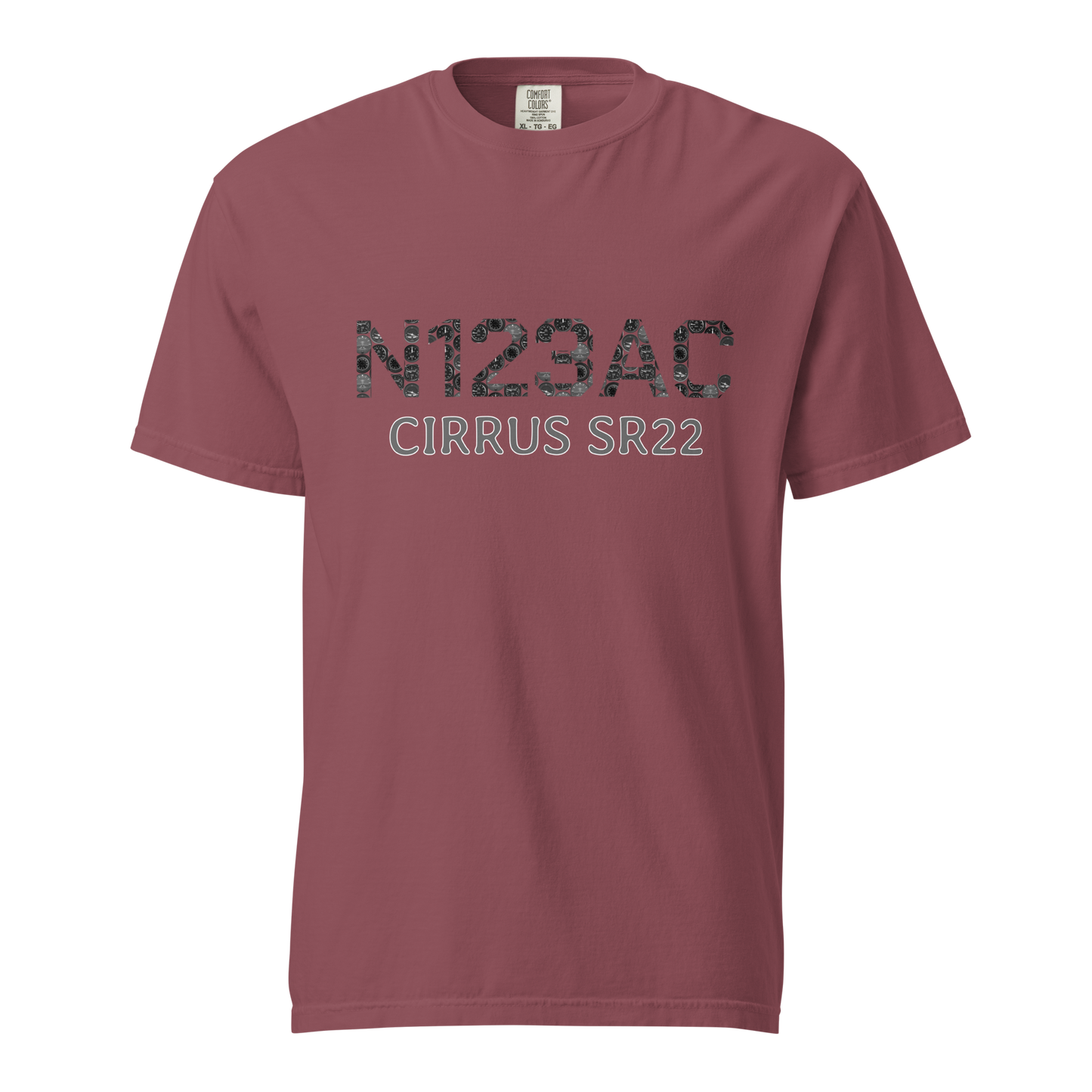 Custom Airplane Collage Tail Number T-Shirt