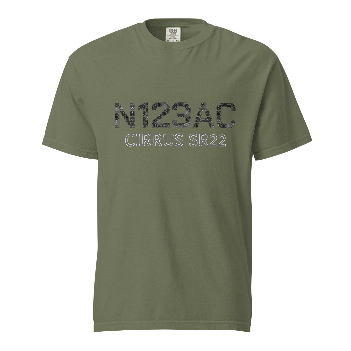 Custom Airplane Collage Tail Number T-Shirt