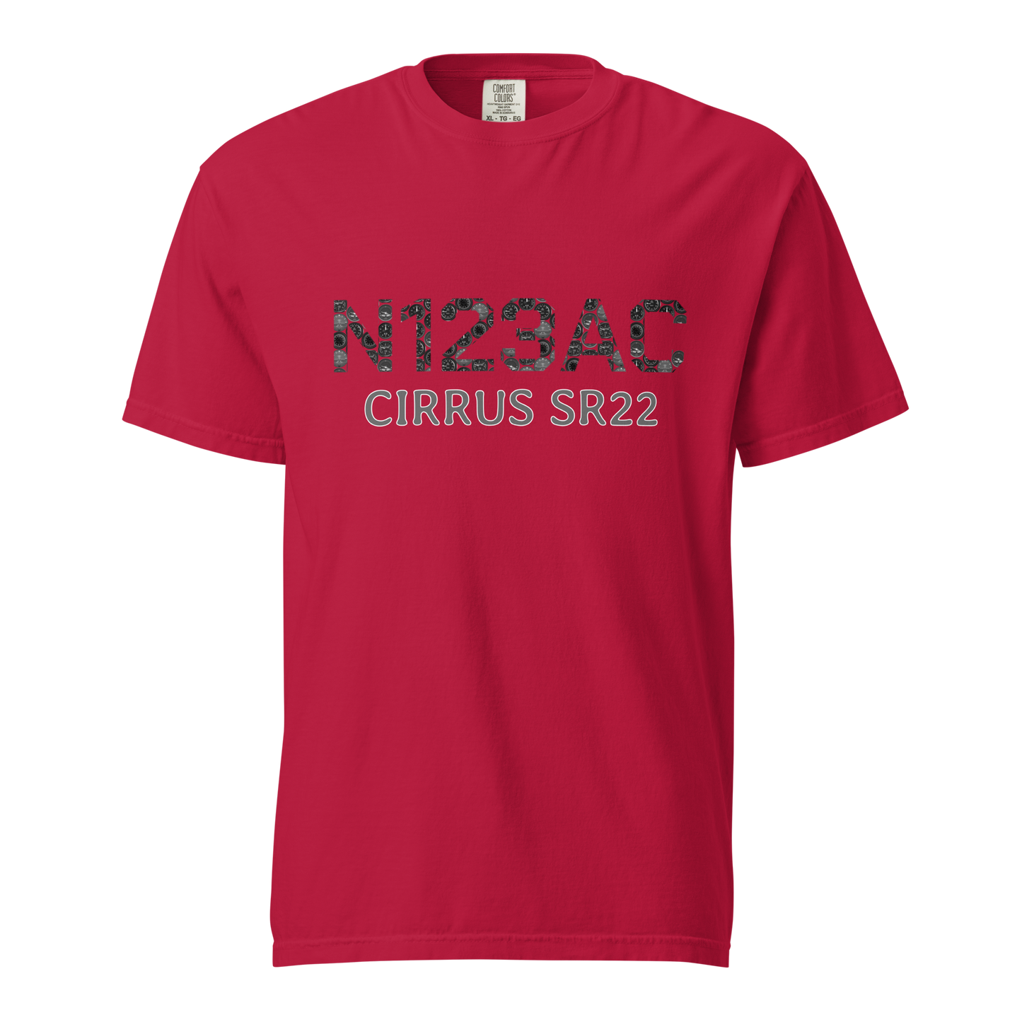 Custom Airplane Collage Tail Number T-Shirt