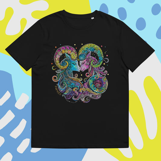 Gemini Psychedelic Zodiac Sign T-Shirt | Exclusive Design