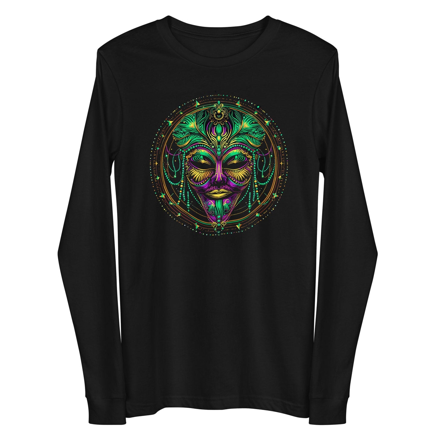 2024 Mens Long Sleve Mardi Gras T-shirt | Laissez les Bons Temps Rouler Tee