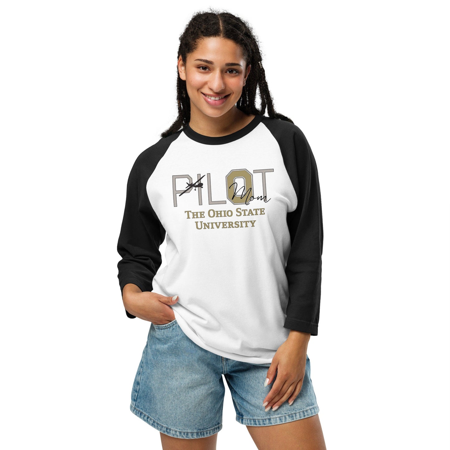 OSU Pilot Mom 3/4 sleeve shirt | Ohio State University