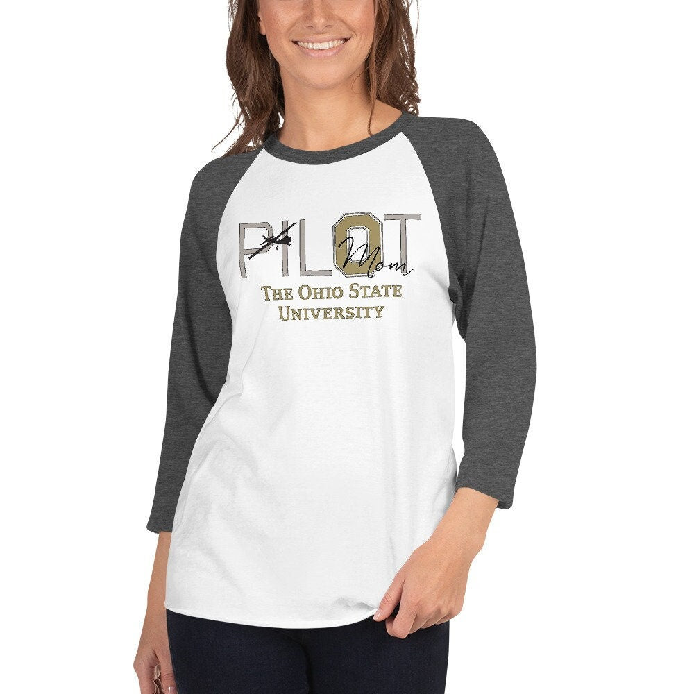 OSU Pilot Mom 3/4 sleeve shirt | Ohio State University