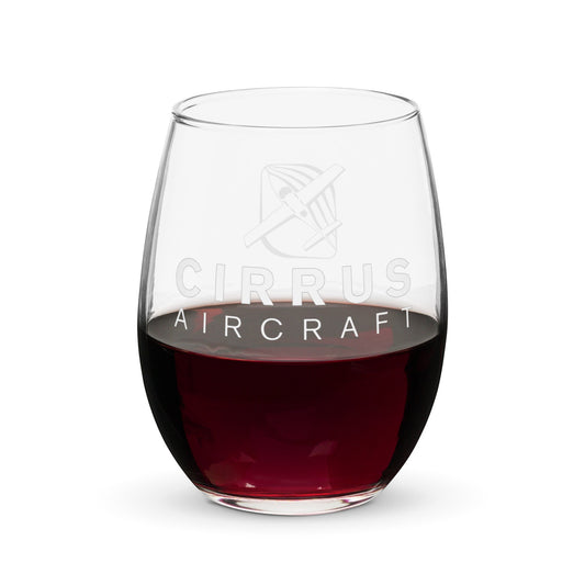 Cirrus Aircraft Stemless Wine Glass