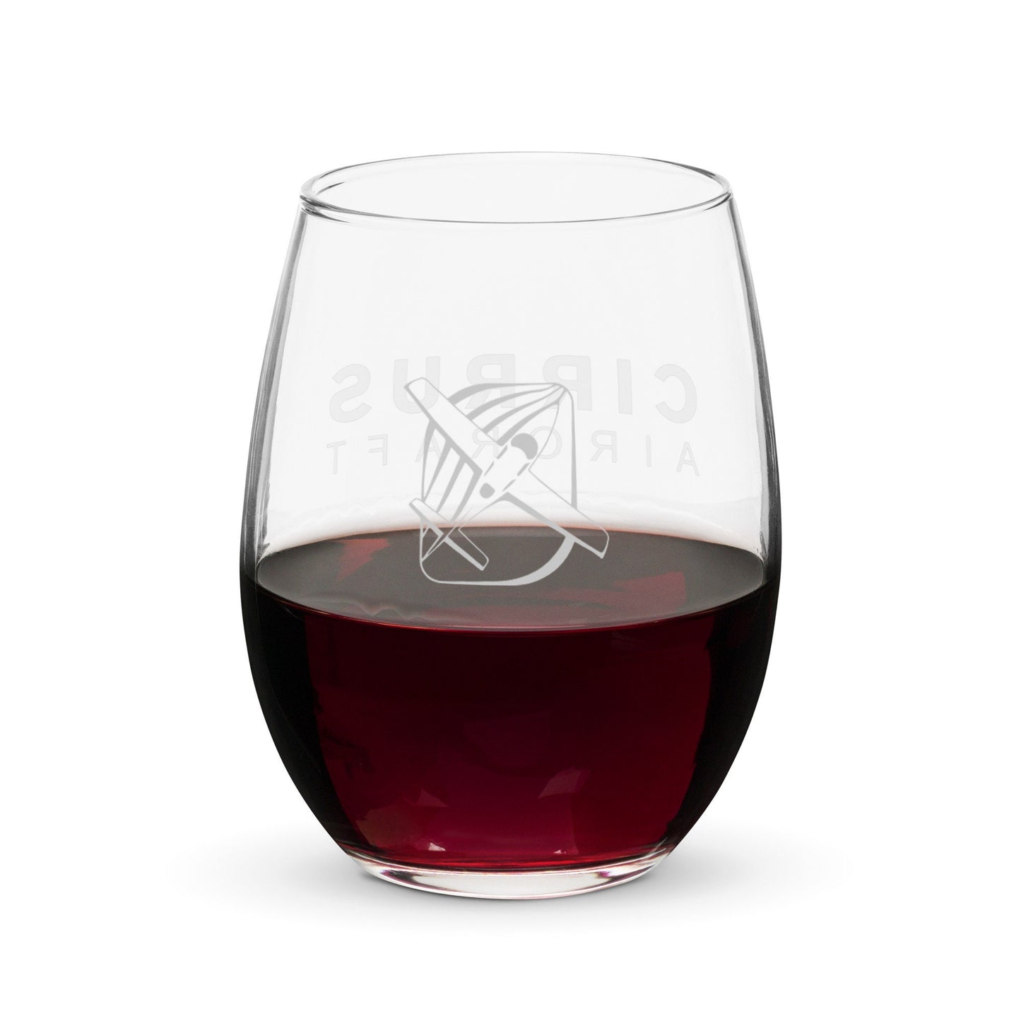 Cirrus Aircraft Stemless Wine Glass