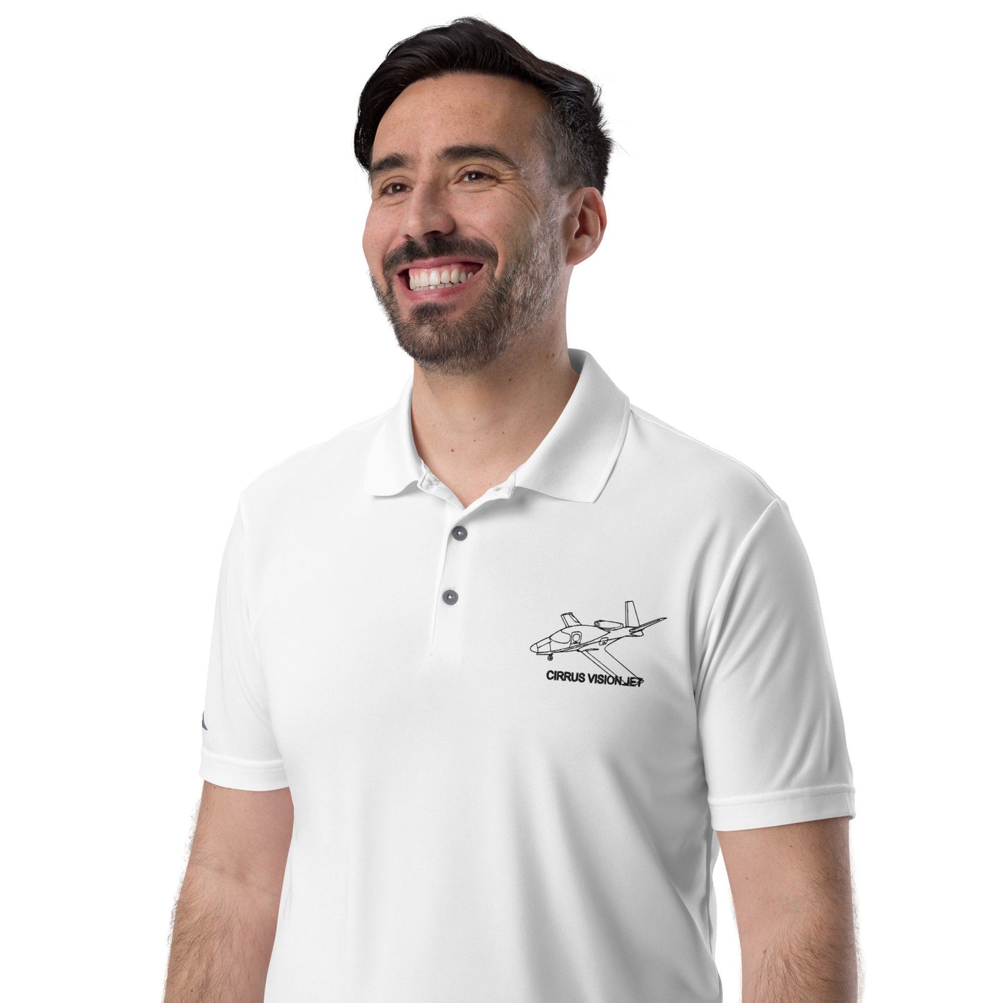 Cirrus Vision Jet (SJ50) Men's Premium Embroidered Polo