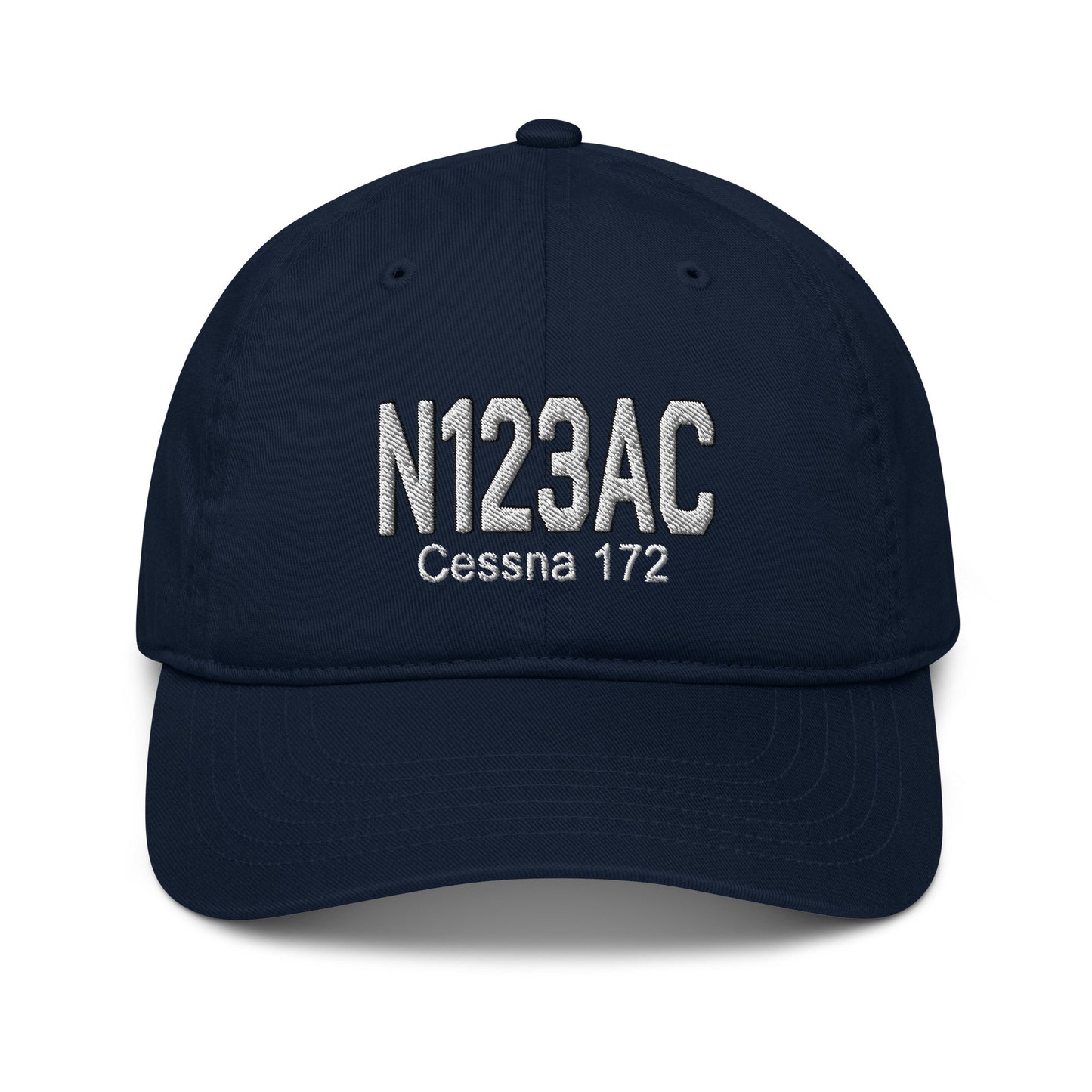 Custom Embroidered Aircraft Tail Number Aviator Hat