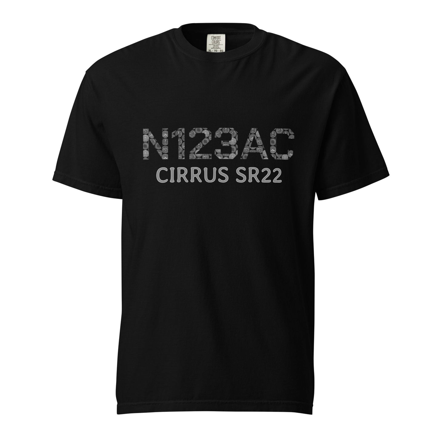 Custom Airplane Collage Tail Number T-Shirt