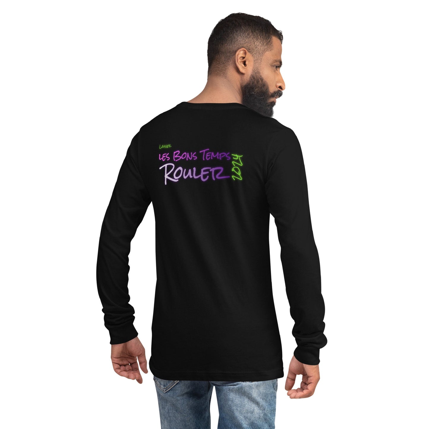 2024 Mens Long Sleve Mardi Gras T-shirt | Laissez les Bons Temps Rouler Tee