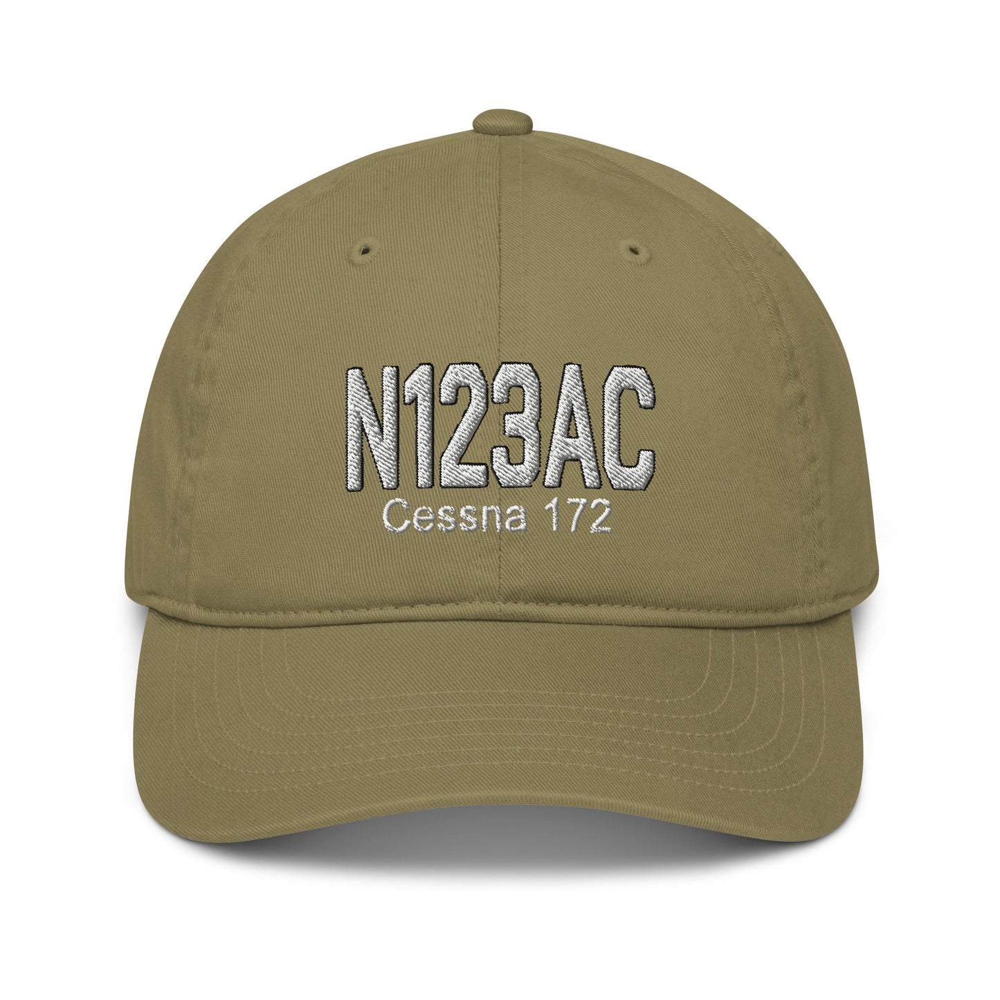 Custom Embroidered Aircraft Tail Number Aviator Hat