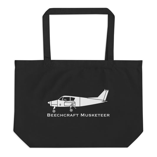 Beechcraft Musketeer BE-23 Airplane Organic Tote Bag BE23