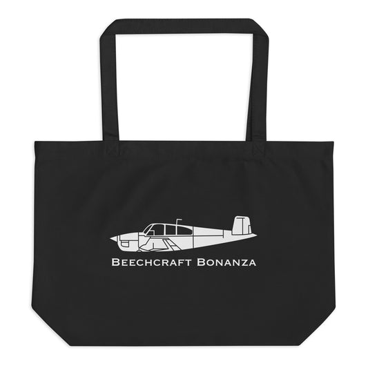 Beechcraft Bonanza BE-35 Airplane Organic Tote Bag BE35