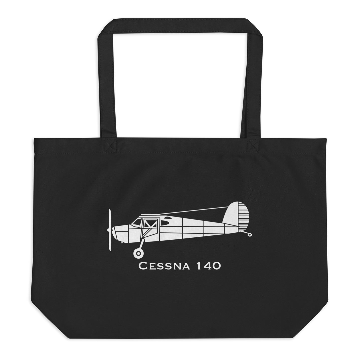 Cessna 140 Airplane Organic Tote Bag C140