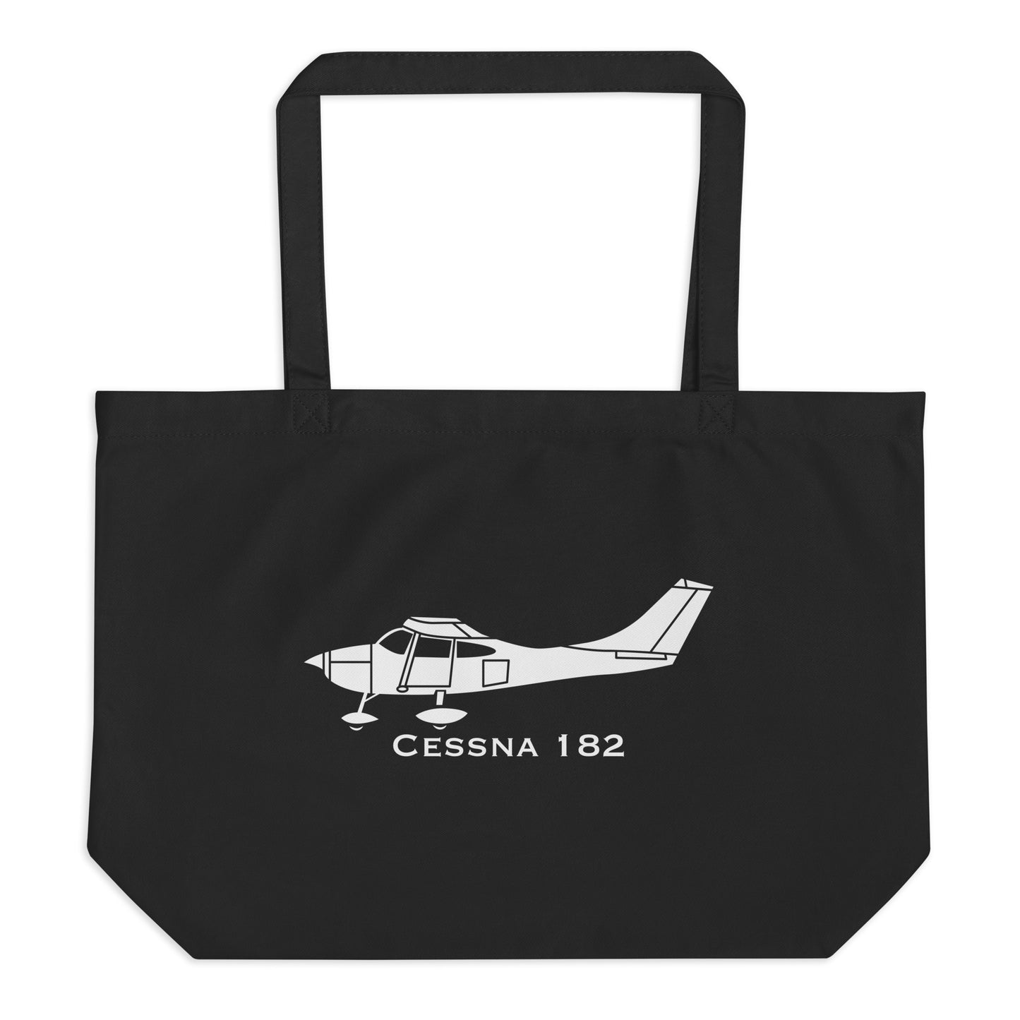 Cessna 182 Airplane Organic Tote Bag C182