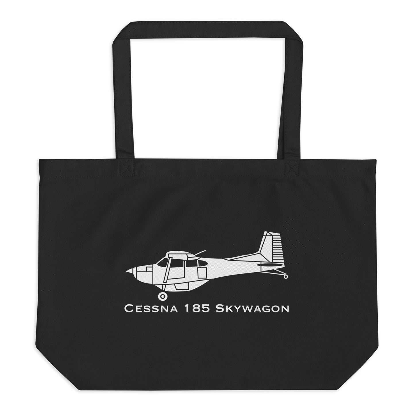 Cessna Skywagon Airplane Organic Tote Bag | C185