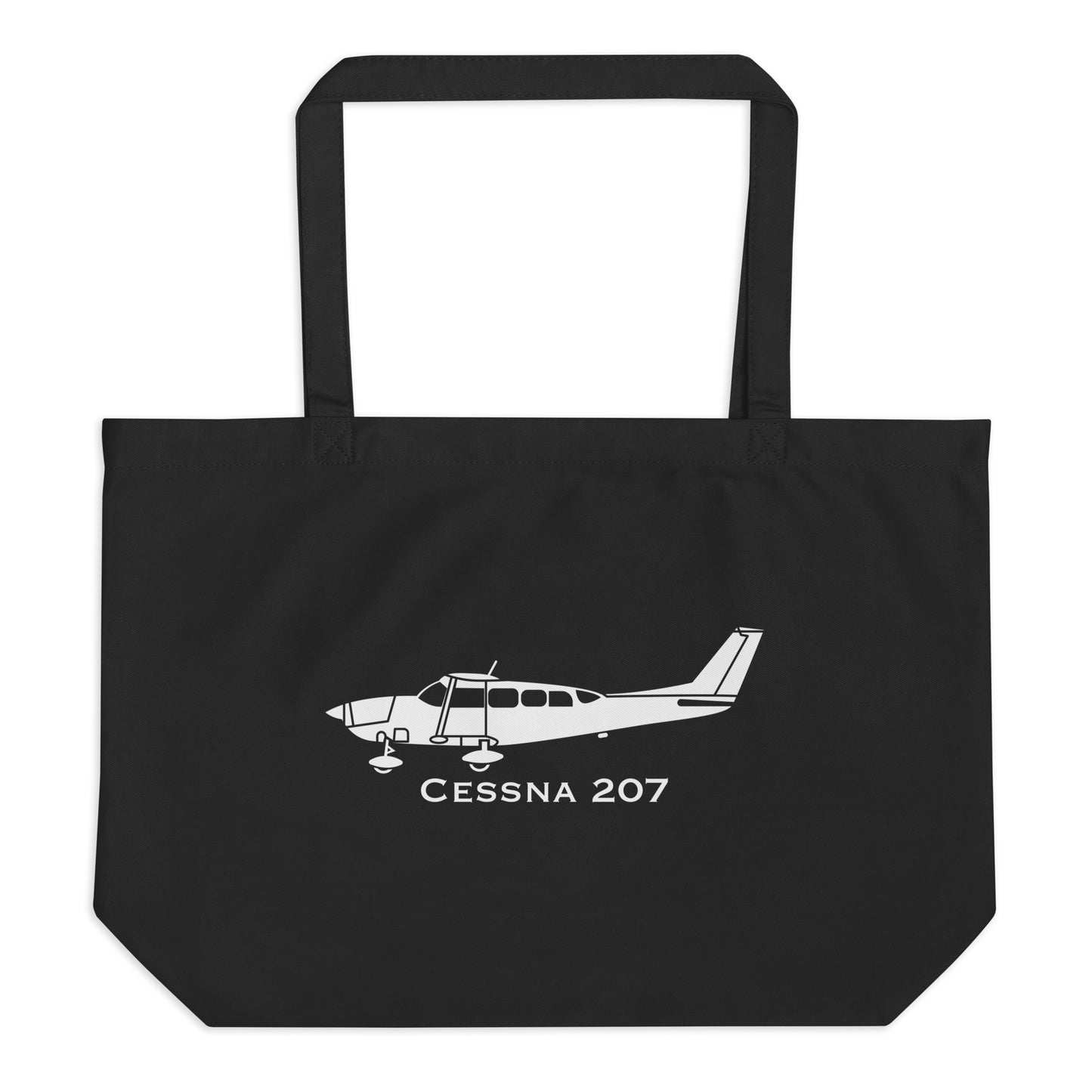 Cessna Cessna 207 Airplane Organic Tote Bag | C207