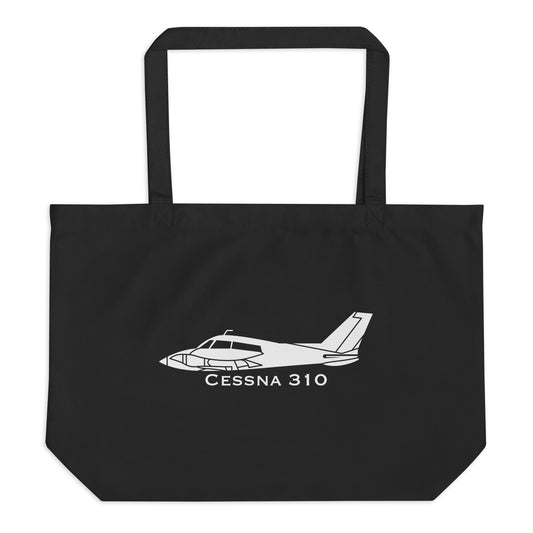 Cessna 310 Airplane Organic Tote Bag | C310