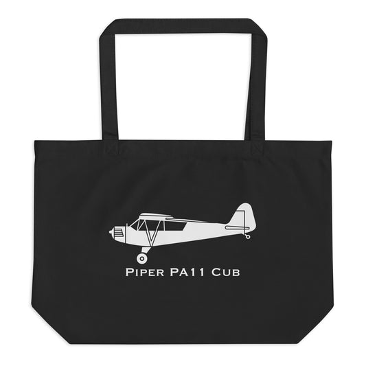 Piper Cub PA-11 Organic Tote Bag | Airplane Gear Bag | PA11 Backpack