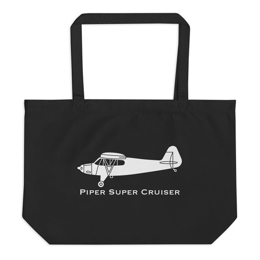 Piper Super Cruiser PA-12 Organic Tote Bag | Airplane Gear Bag | PA12 Backpack