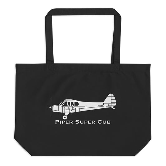 Piper Super Cub PA-18 Organic Tote Bag | Airplane Gear Bag | PA12 Backpack