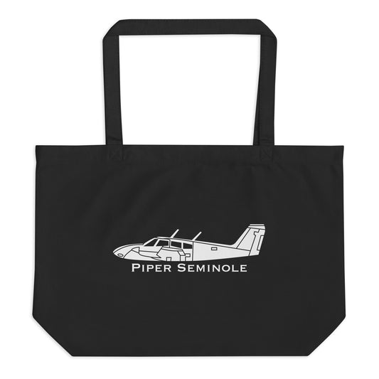 Piper Seminole PA-44 Organic Tote Bag | Airplane Gear Bag | PA44 Backpack