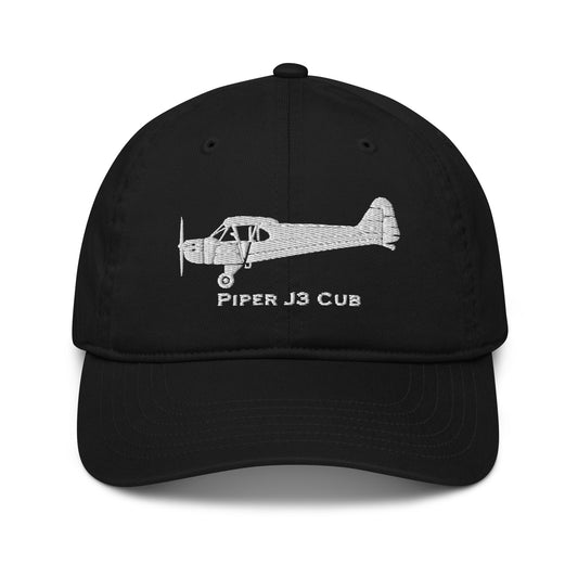 Piper J3 Cub Embroidered Airplane Hat