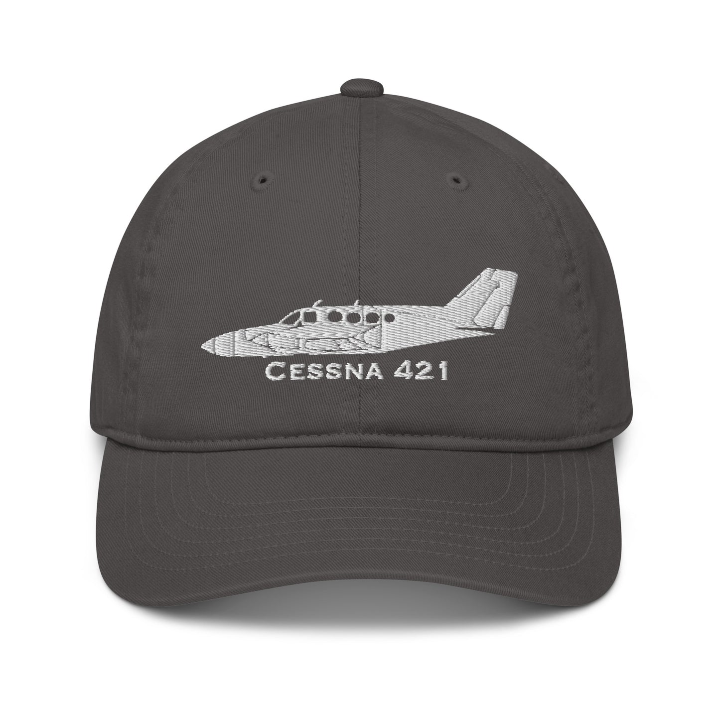 Cessna 421 Embroidered Airplane Hat | Twin Cessna 421