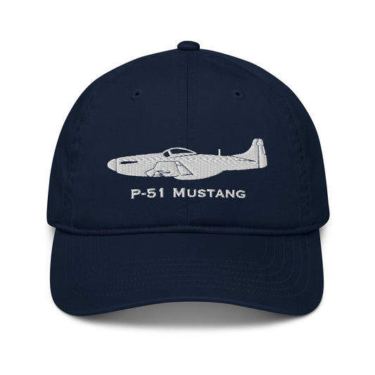 North American P-51 Mustang Custom Embroidered Airplane Hat