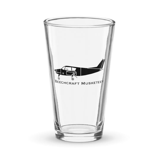 Custom Beechcraft Musketeer BE-23 Pint Glass