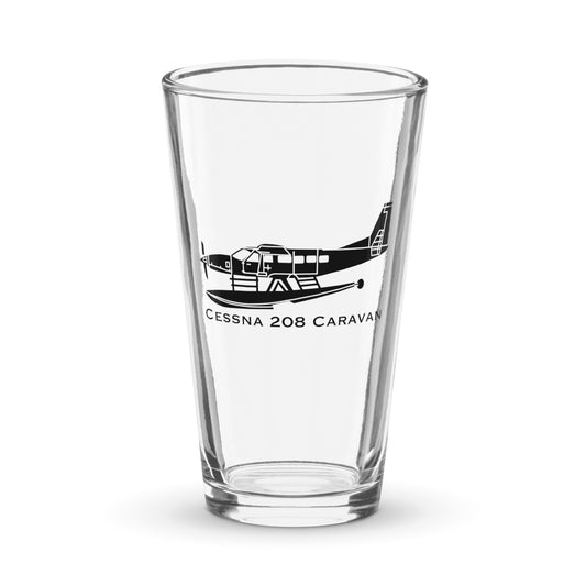 Custom Cessna Caravan Float Plane Pint Glass