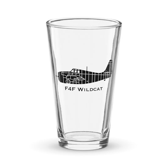 Custom Grumman F4F Wildcat Pint Glass