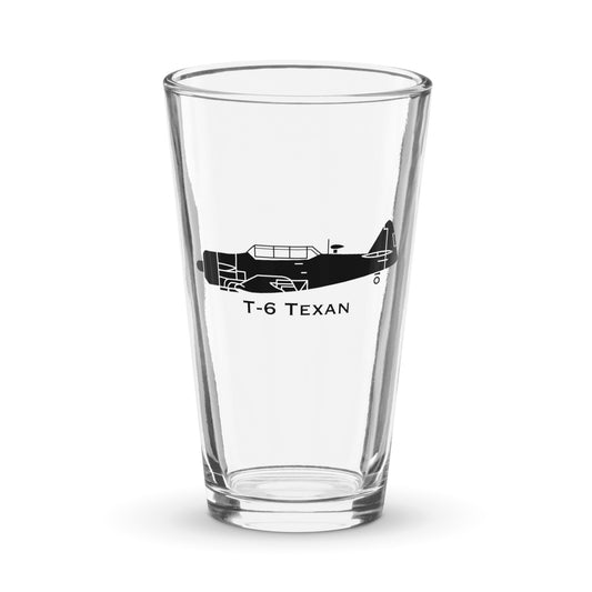 Custom North American T-6 Texan Pint Glass