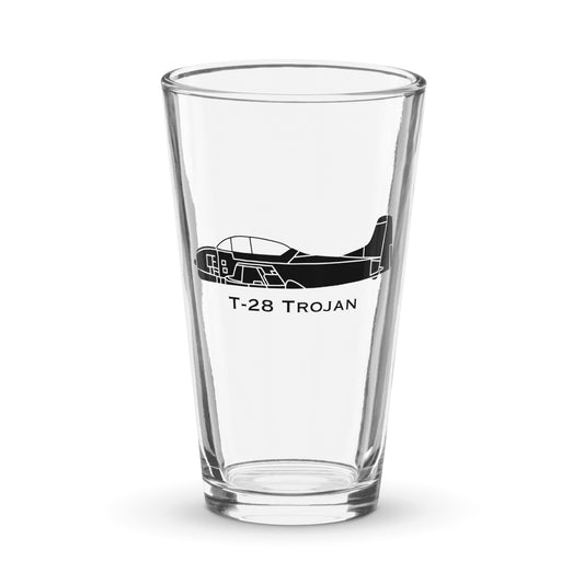 Custom North American T-28 Trojan Pint Glass