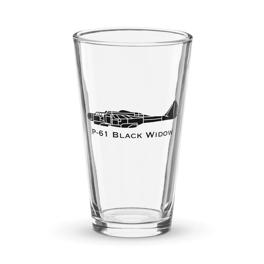 Custom Northrop P-61 Black Widow Pint Glass