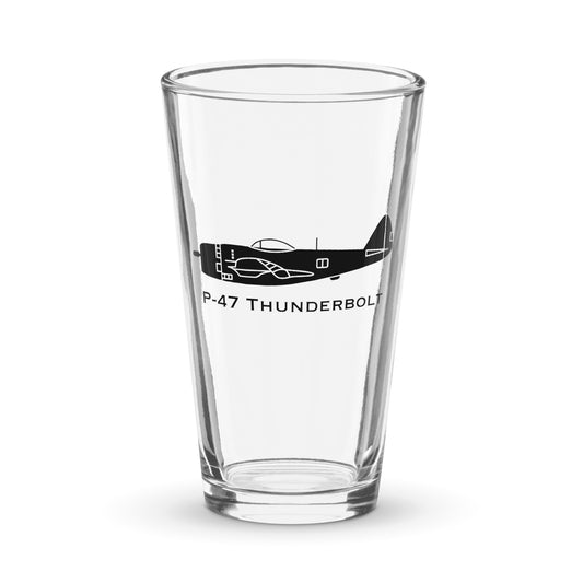 Custom Republic P-47 Thunderbolt Pint Glass