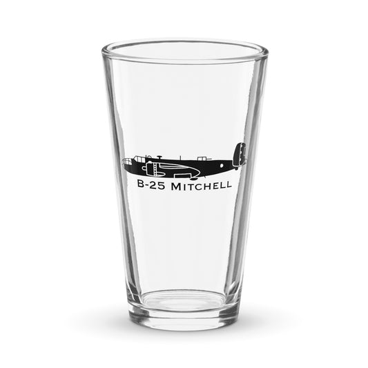 Custom North American B-25 Mitchell Pint Glass