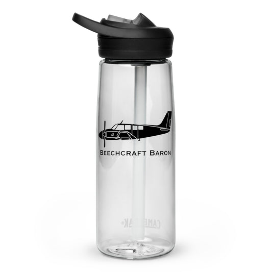 Beech Baron Leak Proof Sports Water Bottle | Aircraft Thermos | Travel Flask