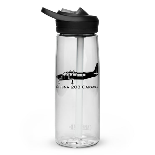 Cessna 208 Caravan Leak Proof Sports Water Bottle | Aircraft Thermos | Travel Flask