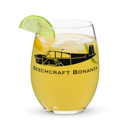 Beechcraft Bonanza BE-35 Stemless Wine Glass, Tumbler