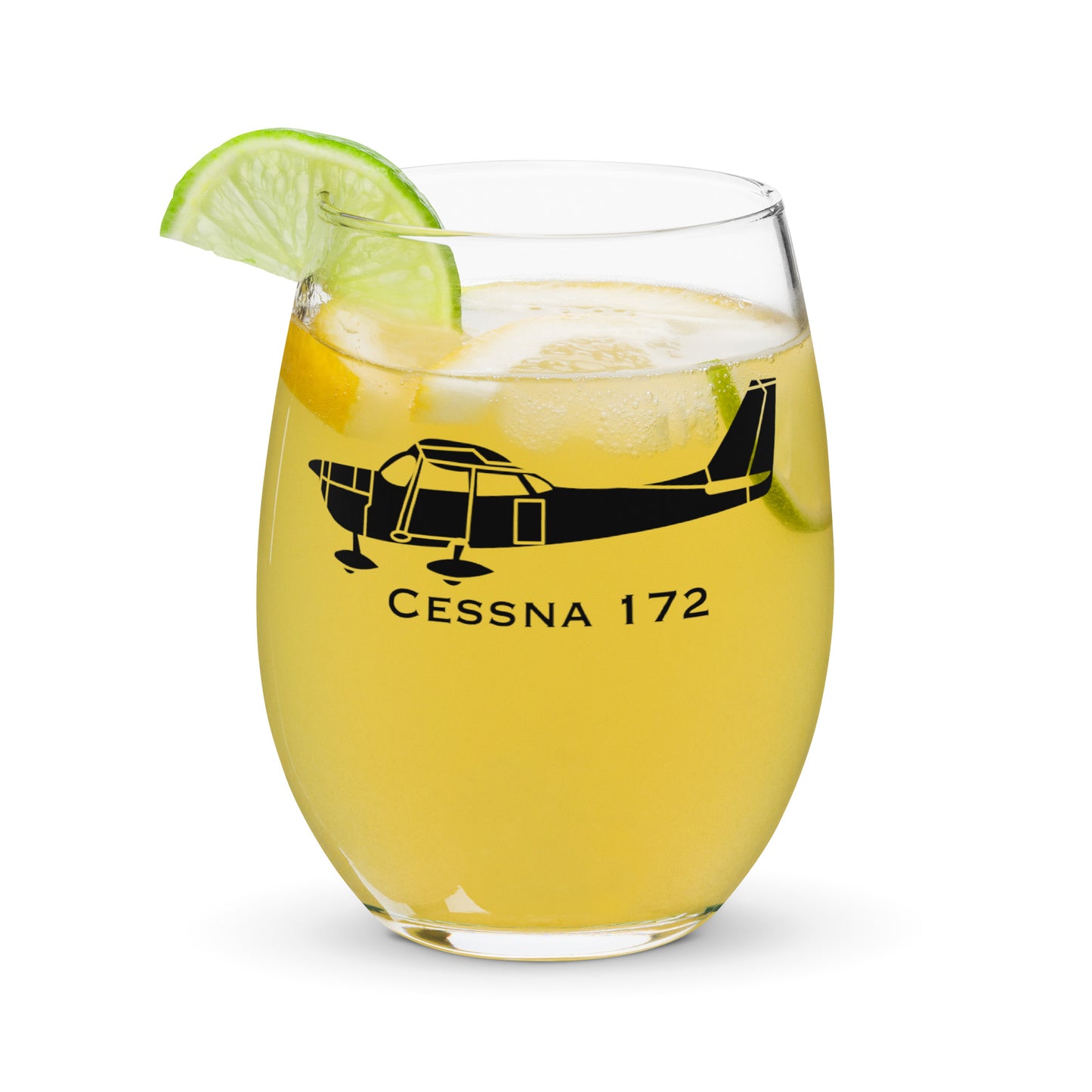 Cessna 172 Skyhawk Stemless Wine Glass, Tumbler