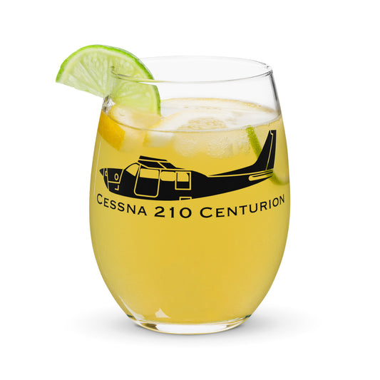 Cessna 210 Centurion Stemless Wine Glass, Tumbler