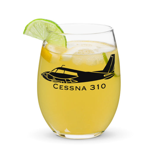 Cessna 310 Twin Cessna Stemless Wine Glass, Tumbler