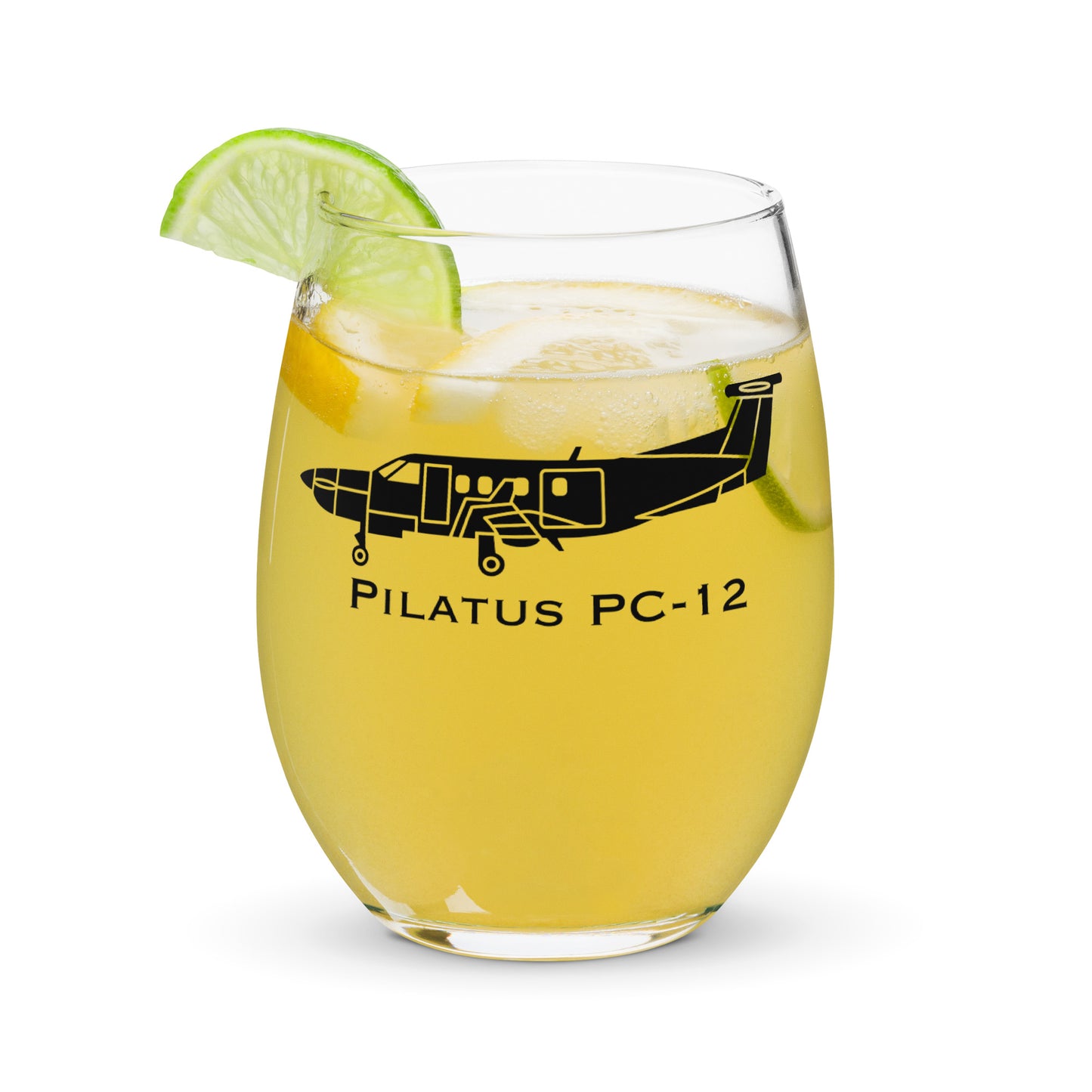 Pilatus PC-12 Stemless Wine Glass, Tumbler