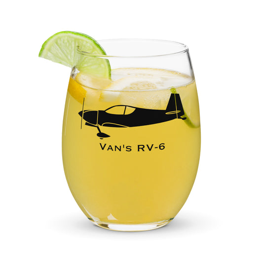 Van's RV6 Stemless Wine Glass, Tumbler