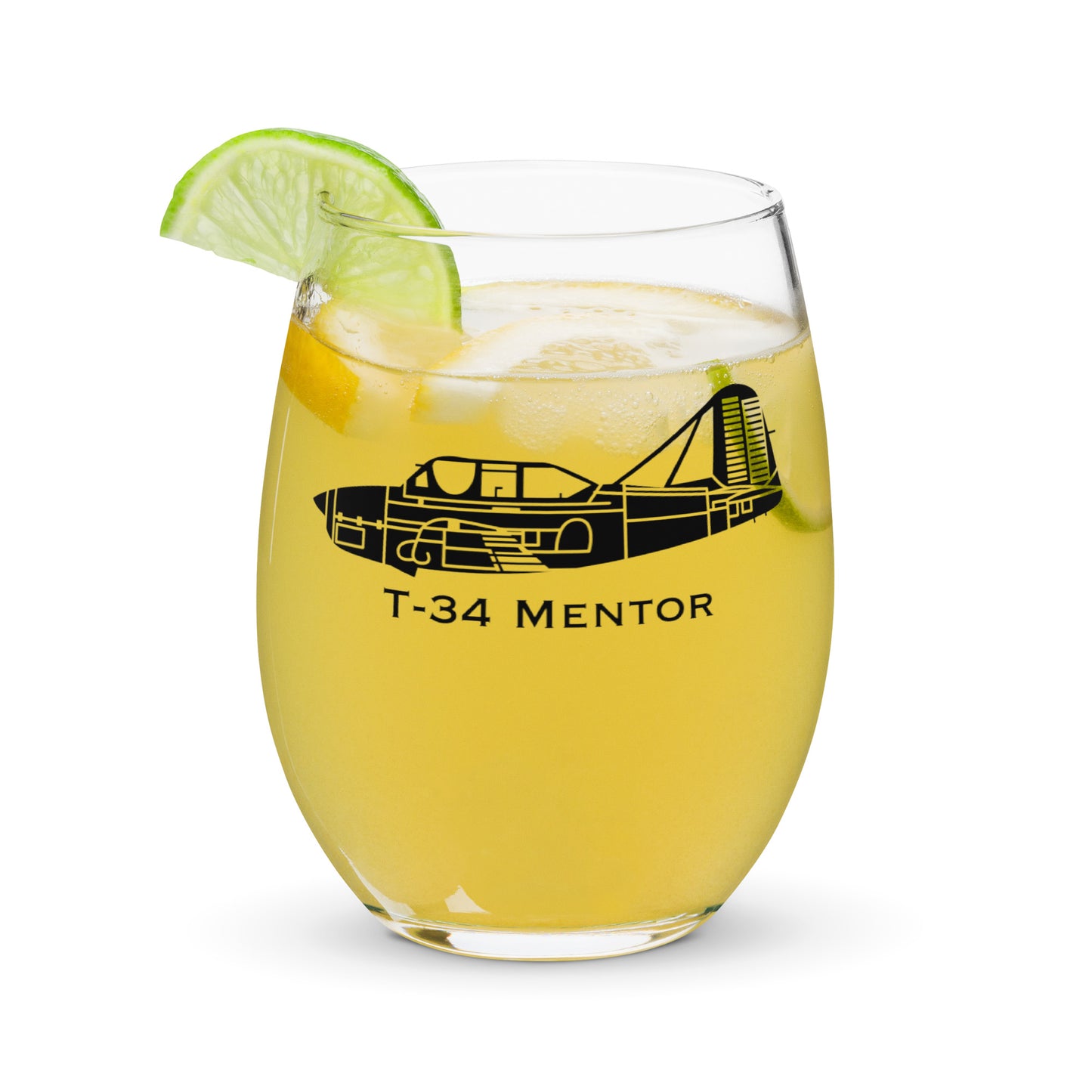 T-34 Mentor Stemless Wine Glass, Tumbler