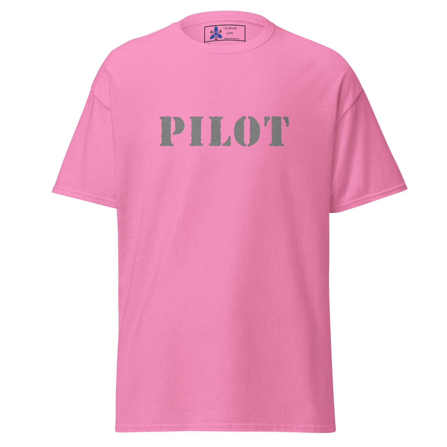 PILOT Distressed Gray Logo T-Shirt